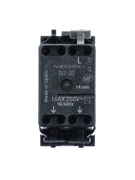 Купить ABB NIE Zenit Серебро Переключатель 1-клавишный 1 мод 2CLA210200N1301