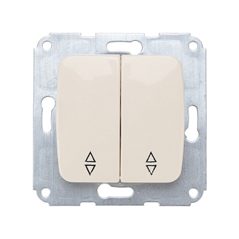 DEA Переключатель 2кл прох. с/у 10А мех. Беж KRANZ KR-78-0237