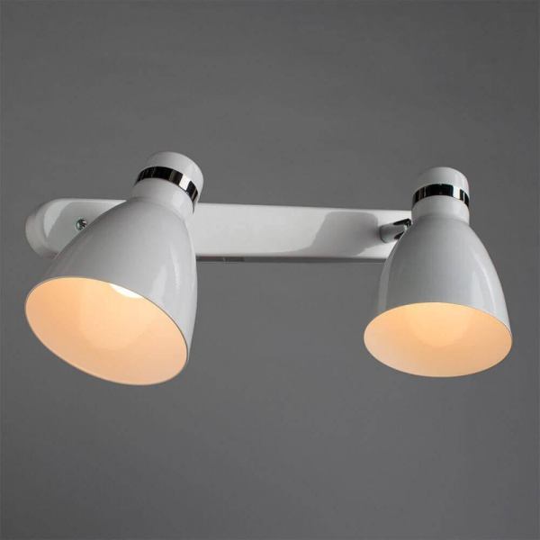 Arte Lamp Mercoled Хром/Белый Спот 2x60W 2xE27 A5049AP-2WH Купить Arte Lamp Mercoled Хром/Белый Спот 2x60W 2xE27 A5049AP-2WH