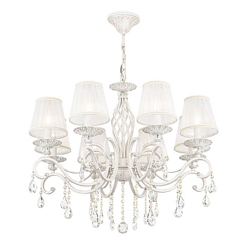 Maytoni Elegant Grace Белый с Золотом Люстра 8xE14 40W ARM247-08-G Maytoni Elegant Grace Белый с Золотом Люстра 8xE14 40W ARM247-08-G