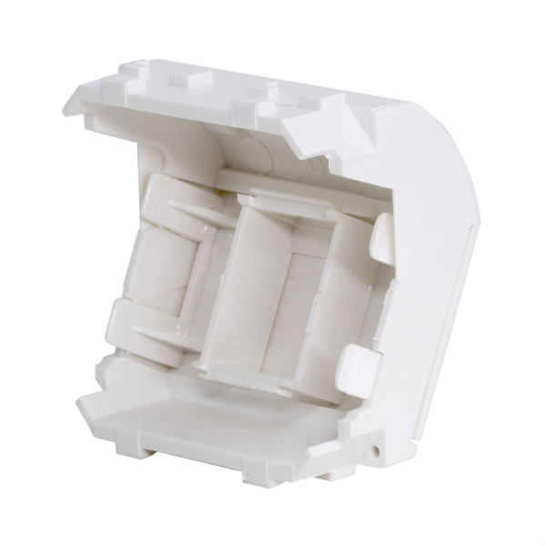 Купить DKC Адаптер для информационных разъемов Keystone, белый, 2 мод.