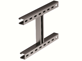 DKC H-образное крепление к вертикальной двутавровой балке, 200 мм, горячеоцинкованное