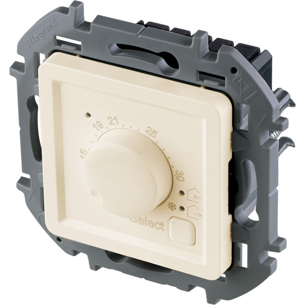 Купить Legrand INSPIRIA Слоновая кость Термостат с внешним датчиком для тёплых полов 673811