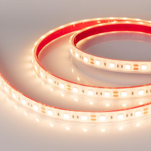 Купить Arlight Светодиодная лента герметичная RTW-PFS-B60-13mm 12V Warm3000 (14.4 W/m, IP68, 5060, 5m) (-) 034033