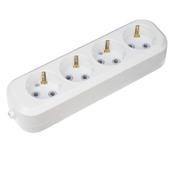 Колодка 4 гнезда c заземлением Rexant 11-8707