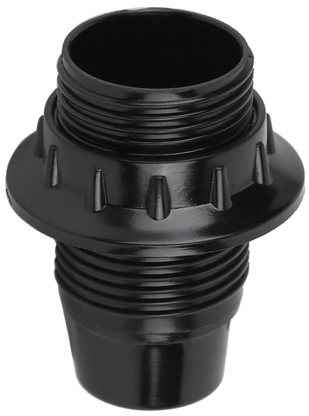 ЭРА ACS PTR/KOL-E14-BAK-BL-BOX50 Черный Патрон Е14 с кольцом бакелит