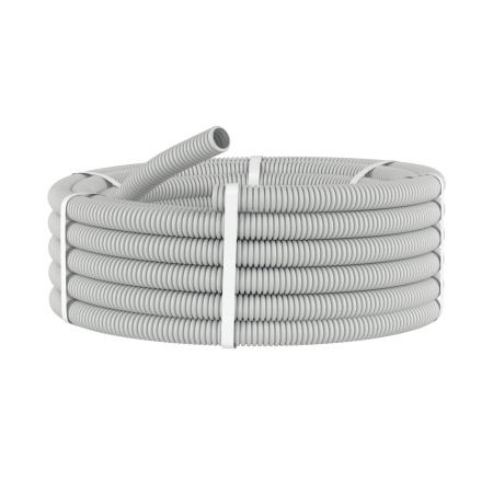 Купить DKC Труба ПВХ гибкая гофр. д.16мм, лёгкая без протяжки, 25м, цвет серый