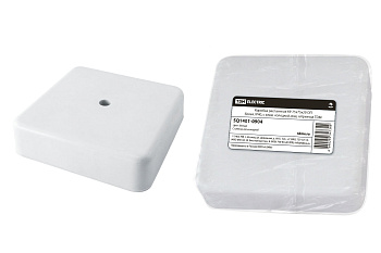 TDM Коробка распаячная КР 75х75х20 ОП белая, IP40, с клем. колодкой,  инд. штрихкод SQ1401-0904