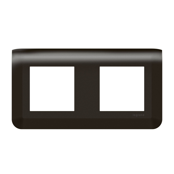 Купить Legrand Mosaiс Рамка - Программа Mosaic - 2x2 модуля - матовая черная 079044L