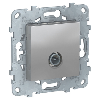 SE Unica New Алюминий Розетка TV, одиночная NU546230