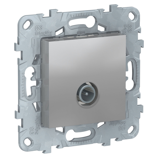 SE Unica New Алюминий Розетка TV, одиночная NU546230