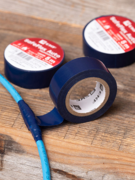 Купить EKF PROxima Изолента ПВХ 15мм 5м синий серии SafeFlex Auto