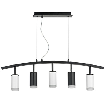 Lightstar LR7353723630 Люстра RULLO 5х50W GU10 ЧЕРНЫЙ/БЕЛЫЙ (571735+214437-2+214436-3+202430-5), шт