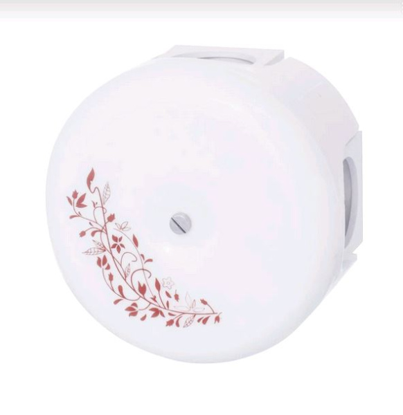 BIRONI Лизетта Керамика Белый Распред.коробка 78мм (декор D106/2) (4 ввода в комплекте) B1-521-01-D106/2-K