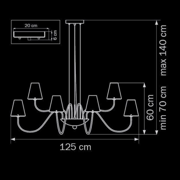 Купить Lightstar Люстра подвесная Diafano Lightstar 758214