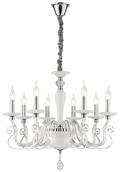 Wertmark WE173.08.103 Люстра подвесная Хром, Белый E14 8*40W