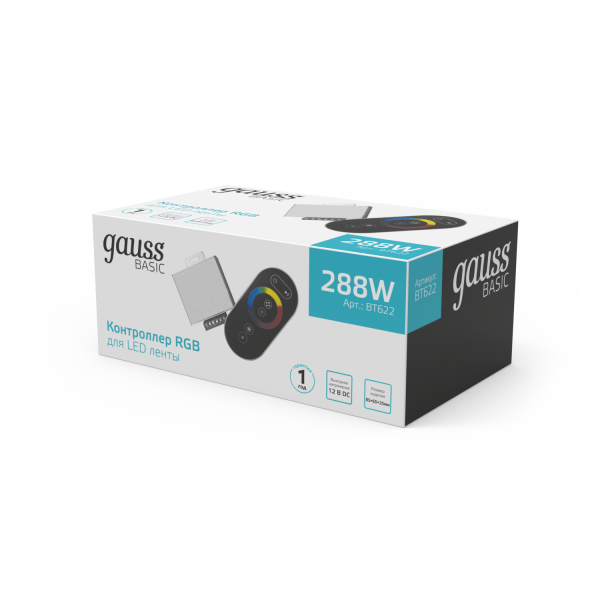Купить Gauss Контроллер RGB Basic для ленты LED 12V 288W 1/100 BT622