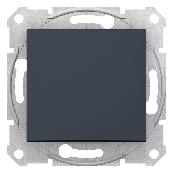 SE Sedna Графит Переключатель 1-клавишный 10A, 250В (сх.6) SDN0400170