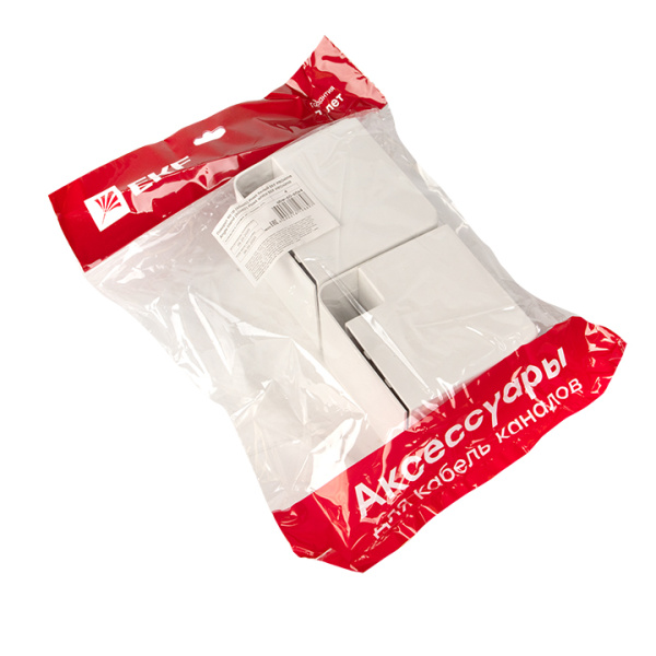 Купить EKF PROxima Поворот 90 гр. (60х60) (4 шт) Plast Белый