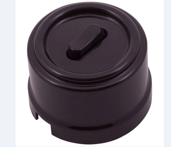 BIRONI Лизетта Пластик Черный Выключатель перекрестный 1-кл (клавишный) B1-223-23