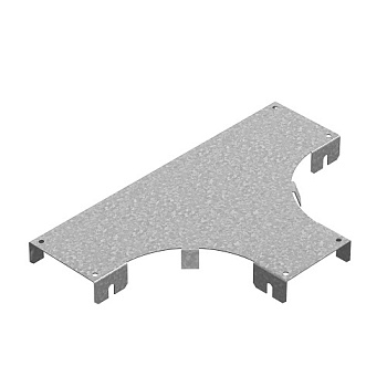 OSTEC Крышка к Т-отводу горизонтальному к лотку ПЛК 150, толщ. 1,2 мм, Сендзимир цинк