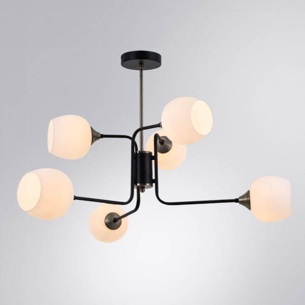 Купить Arte Lamp SKAT Светильник потолочный лампа накаливания A3564PL-6BK