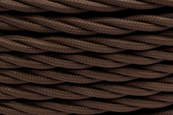 BIRONI Коричневый матовый Витой провод 2*2,5 10м B1-425-72-10