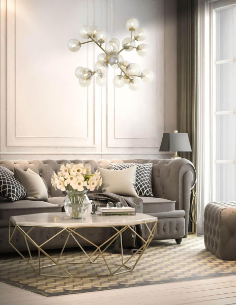 Купить ST LUCE SL438.203.24 Люстра подвесная  Золото/Коньячный G9 24*28W