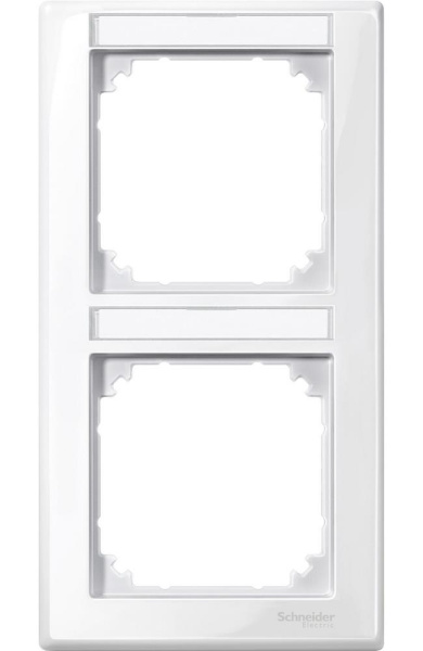Купить SE Merten SM M-Smart Полярно-Бел Рамка 2-ая с полем для надписи вертикальная (MTN470219)