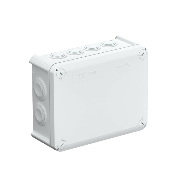 OBO Bettermann Распределительная коробка T160, влагозащищенная, IP 66, 190x150x77 мм 2007093