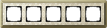 Gira ClassiX Art Бронза/Кремовый Рамка 5-ая 0215663