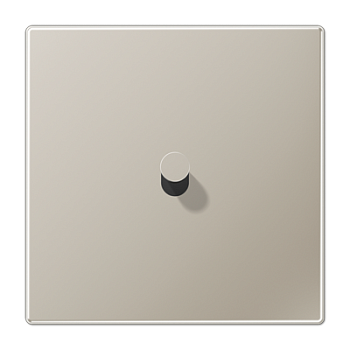 JUNG LS1912 Нержавеющая сталь Центральная плата, 1 пост, 1 тумблер, конус; метал. исполнение ES12-0K1