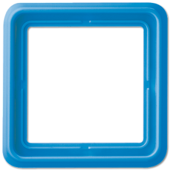 JUNG рамка однопостовая, синий CD581GLBL