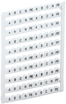 IEK Маркеры для КВИ-4/16мм2 с символами "A, B, C, N, PE"