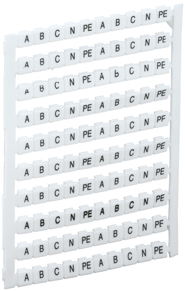 IEK Маркеры для КВИ-4/16мм2 с символами "A, B, C, N, PE"