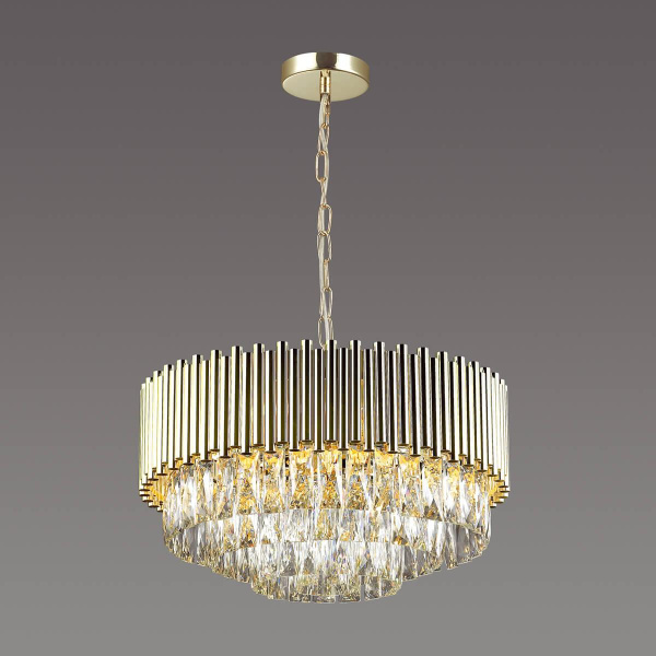 Купить Odeon Light 4120/9 ODL19 435 золото/хрусталь Люстра E14 9*40W PALLADA