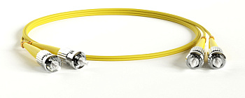 Hyperline FC-D2-9-ST/UR-ST/UR-H-15M-LSZH-YL Патч-корд волоконно-оптический (шнур) SM 9/125 (OS2), ST/UPC-ST/UPC, 2.0 мм, duplex, LSZH, 15 м 245028