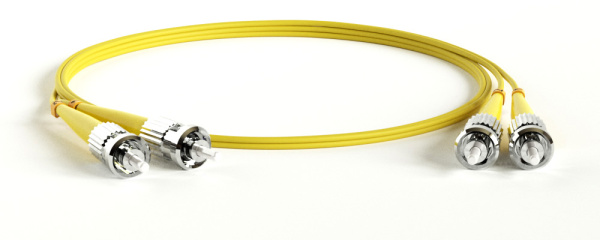 Hyperline FC-D2-9-ST/UR-ST/UR-H-15M-LSZH-YL Патч-корд волоконно-оптический (шнур) SM 9/125 (OS2), ST/UPC-ST/UPC, 2.0 мм, duplex, LSZH, 15 м 245028