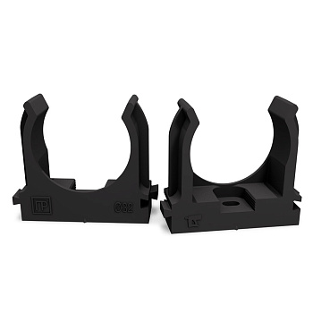 Промрукав Крепеж-клипса для труб для монтажного пистолета черная в п/э д32 (25шт/500шт уп/кор) PR13.0134