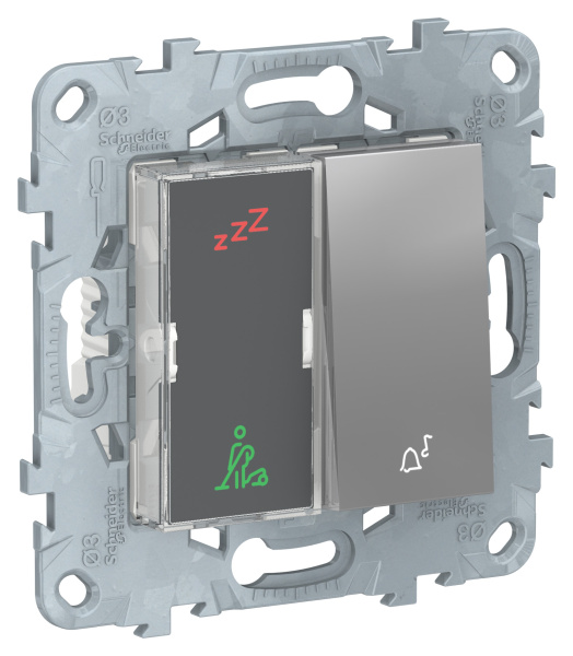 Купить SE Unica New Алюминий Дисплей гостиничного номера и кнопочный звонок NU577730