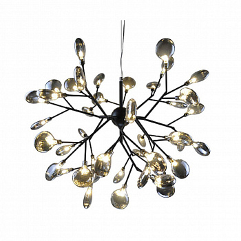 Kink Light 07521-45,19(21) Люстра Ветта черный (прозрачные плафоны) d72 h182 G4 45*2W (Led лампы в комплекте, 4000K) (высота корпуса светильника h62)