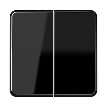 JUNG Клавиша для KNX кнопки, 2 группы дюропласт черный CD102SW