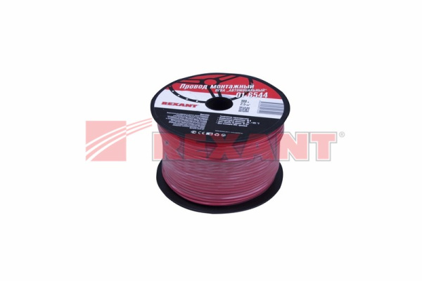 Купить Провод ПГВА 1 х 2.50мм², 100м, КРАСНЫЙ Rexant 01-6544