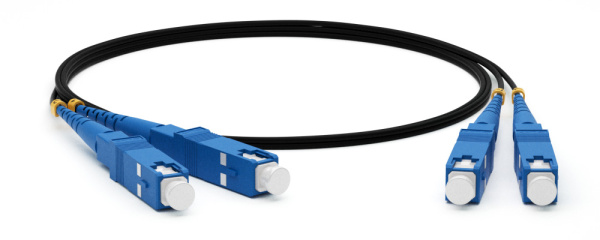 Hyperline FC-D2-9-SC/UR-SC/UR-H-15M-LSZH-BK Патч-корд волоконно-оптический (шнур) SM 9/125 (OS2), SC/UPC-SC/UPC, 2.0 мм, duplex, LSZH, 15 м, черный 238510