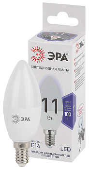 ЭРА LED B35-11W-860-E14 (диод, свеча, 11Вт, хол, E14)