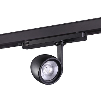 Novotech 358174 NT19 019 черный Трехфазный трековый светодиодный светильник IP20 LED 4000K 15W 100-240V HELIX
