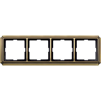 SE Merten SD Antik Античная латунь Рамка 4-ая MTN483443