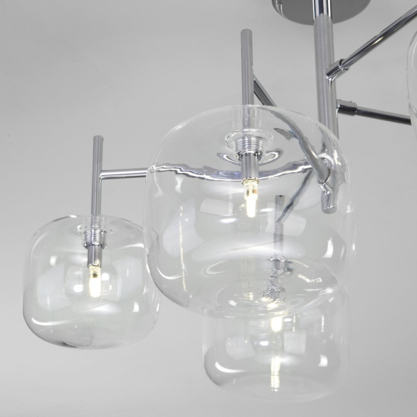 Купить Eurosvet Потолочная люстра со стеклянными плафонами 70128/5 хром a056924