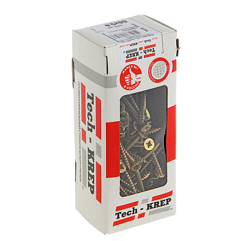 Tech-Krep Саморезы универсальные  60х5,0 мм (100 шт) желтые - коробка с ок. 102264