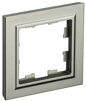 IEK BRITE BASE Шампань Рамка 1-м РУ-1-БрШ